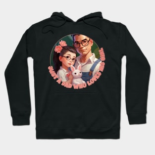 Just a Dad Who Loves His Girl (with Glasses) Hoodie